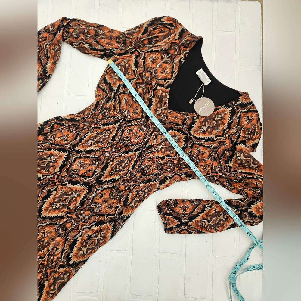 Ikat Dress With Metallic Thread - Picture 10 of 16